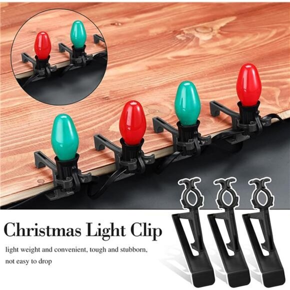 40 Pieces Christmas All-in-One Light Clips Gutter Clip Shingle Clip Light Hanger - Picture 5 of 7